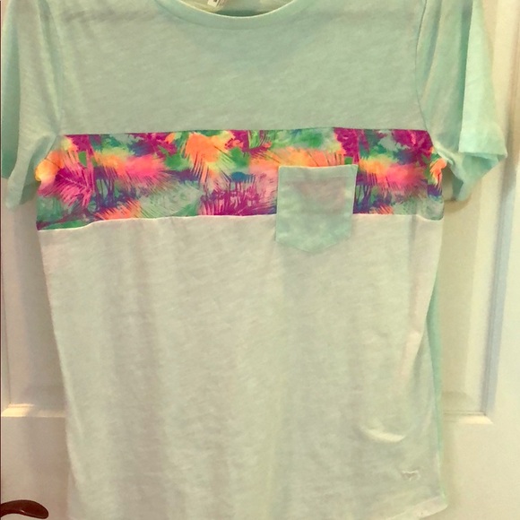 PINK Victoria's Secret Tops - VS PINK Tropical Shirt